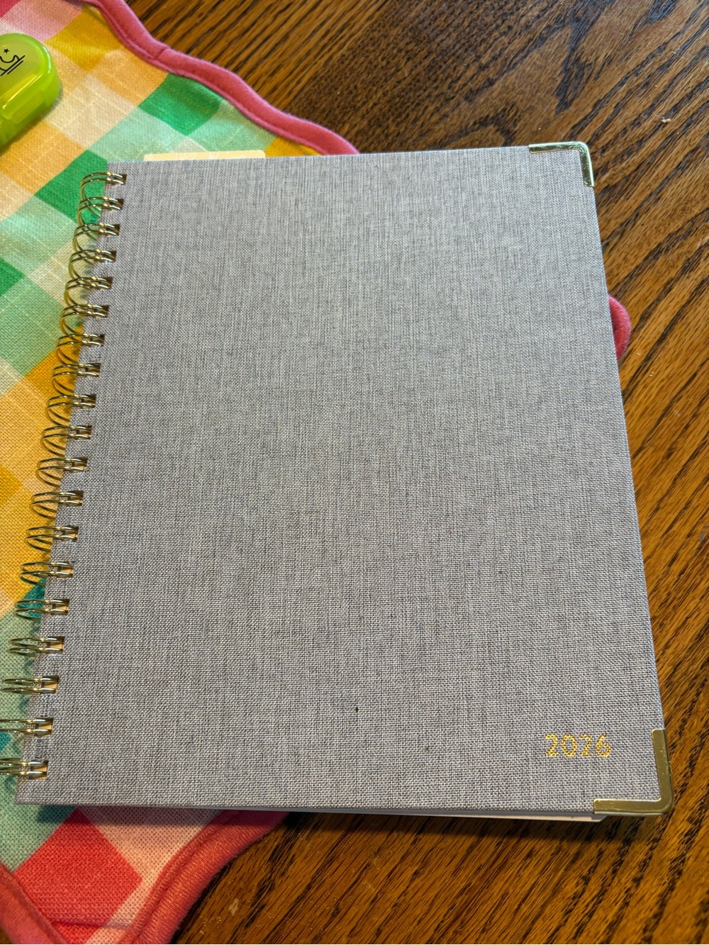 Passionate Penny Pincher Gray 2026 Spiral Work Planner - never used
